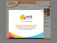 Tablet Screenshot of consultoramib.com